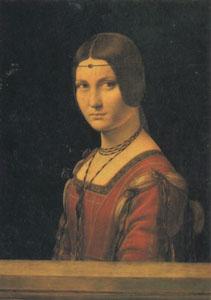 Leonardo  Da Vinci Portrait of a Lady at the Court of Milan (san05) Germany oil painting art